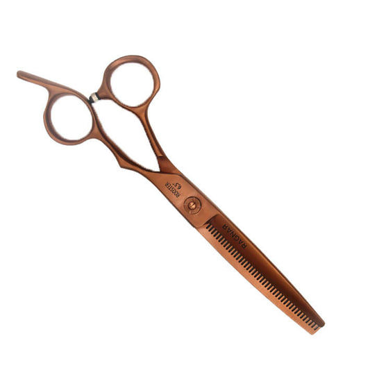 TIJERA BARBERO ESCULPIR 6.5" ROOSTER COBRE RAGNAR