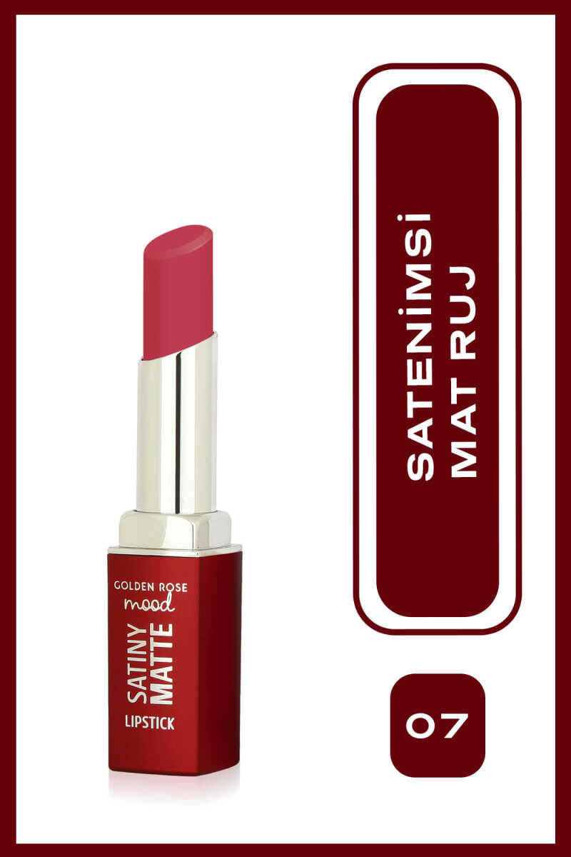 Mood Satiny Matte Lipstick - Barra de labios mate satinada
