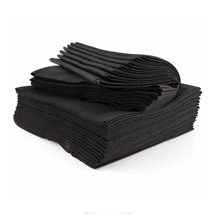 07233 BOLSA 25 TOALLAS NEGRAS 40X80S/ABSORB.SPUNLAC