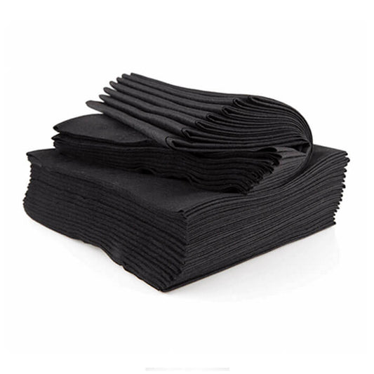 BOLSA 25 TOALLAS NEGRAS 40X80S/ABSORB.SPUNLAC