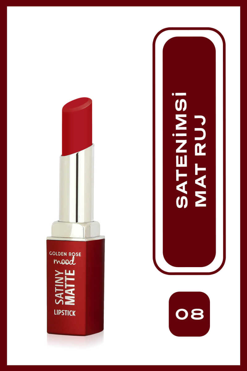 Mood Satiny Matte Lipstick - Barra de labios mate satinada