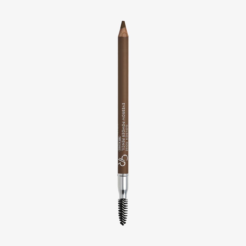 Eyebrow Powder Pencil – Lápiz de cejas con acabado empolvado y cepillo.