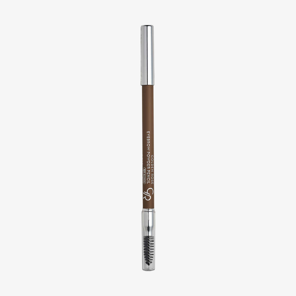 Eyebrow Powder Pencil – Lápiz de cejas con acabado empolvado y cepillo.