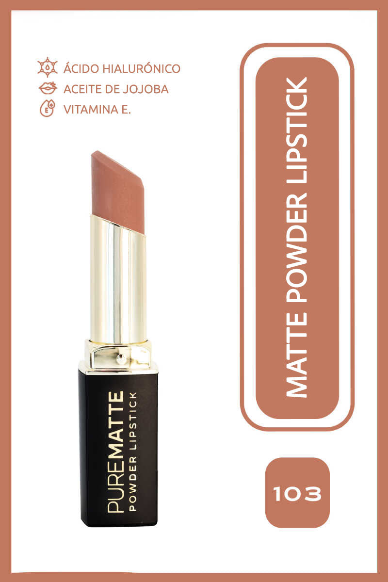 Pure Matte Powder Lipstick - Barra de labios ultra mate efecto polvo