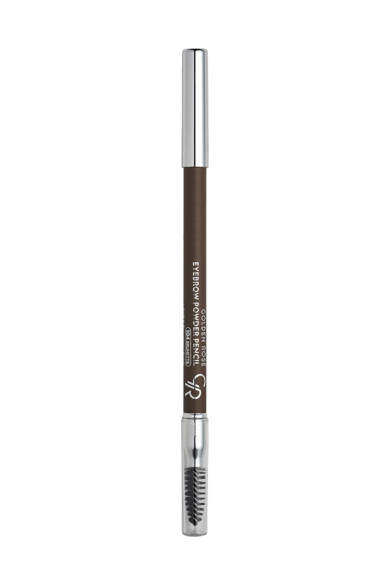 Eyebrow Powder Pencil – Lápiz de cejas con acabado empolvado y cepillo.