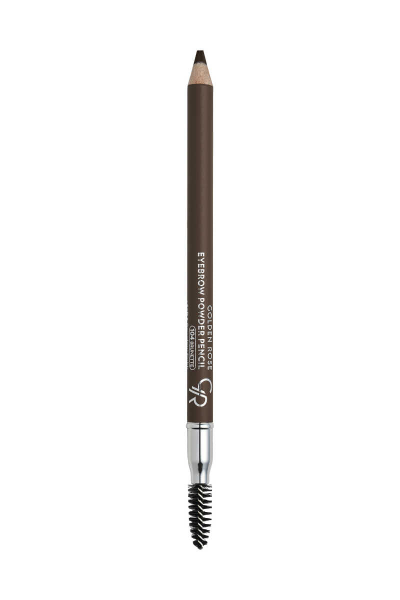 Eyebrow Powder Pencil – Lápiz de cejas con acabado empolvado y cepillo.