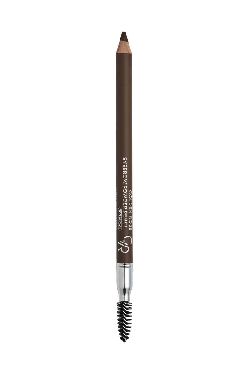Eyebrow Powder Pencil – Lápiz de cejas con acabado empolvado y cepillo.