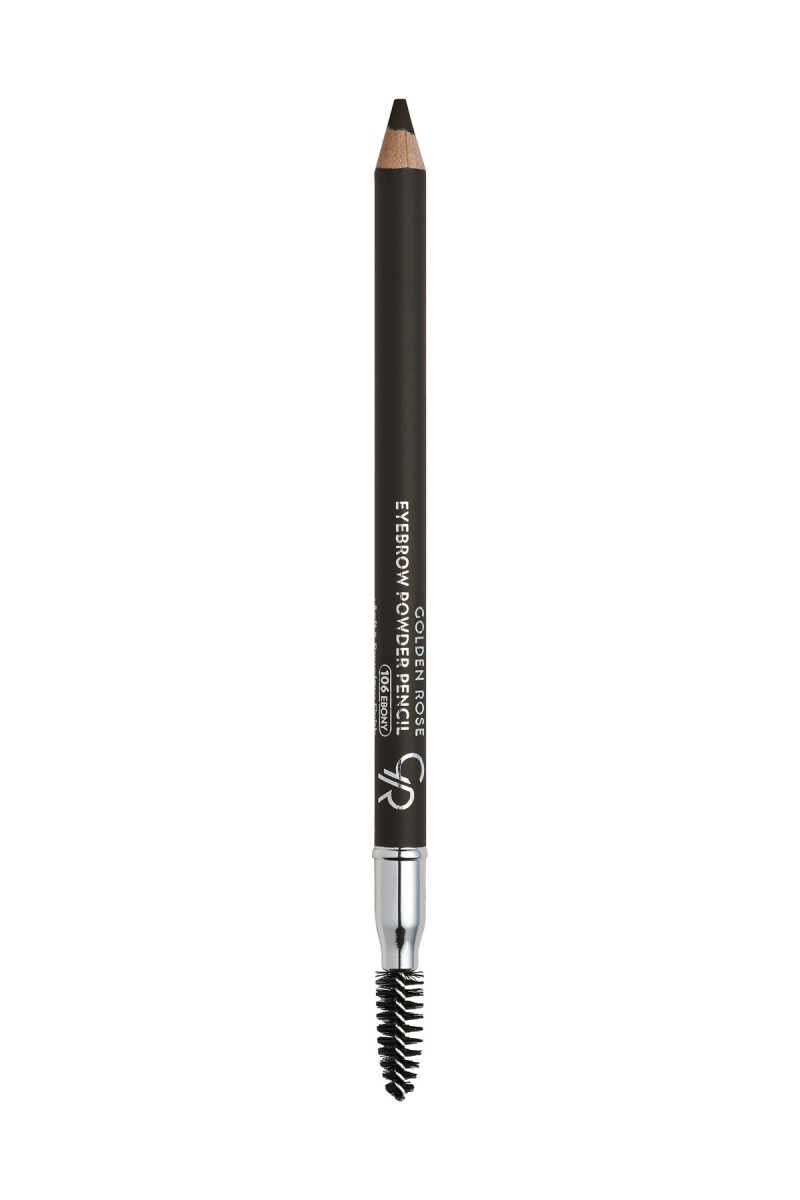Eyebrow Powder Pencil – Lápiz de cejas con acabado empolvado y cepillo.