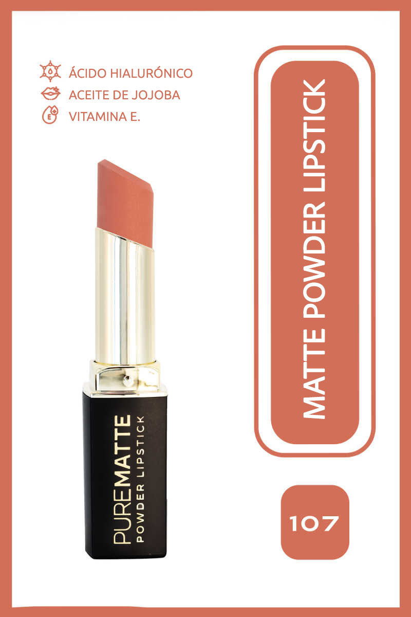 Pure Matte Powder Lipstick - Barra de labios ultra mate efecto polvo