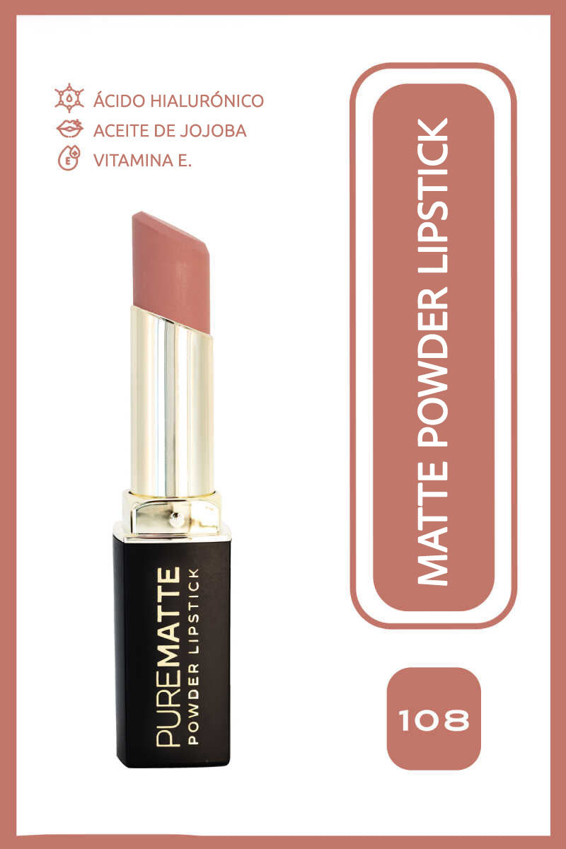 Pure Matte Powder Lipstick - Barra de labios ultra mate efecto polvo
