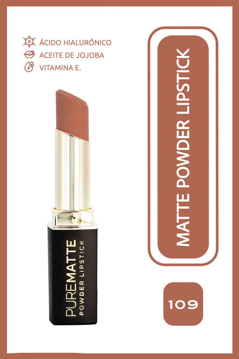 Pure Matte Powder Lipstick - Barra de labios ultra mate efecto polvo