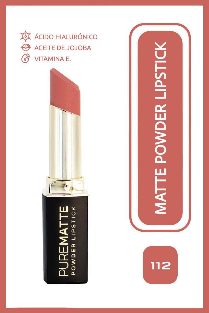 Pure Matte Powder Lipstick - Barra de labios ultra mate efecto polvo