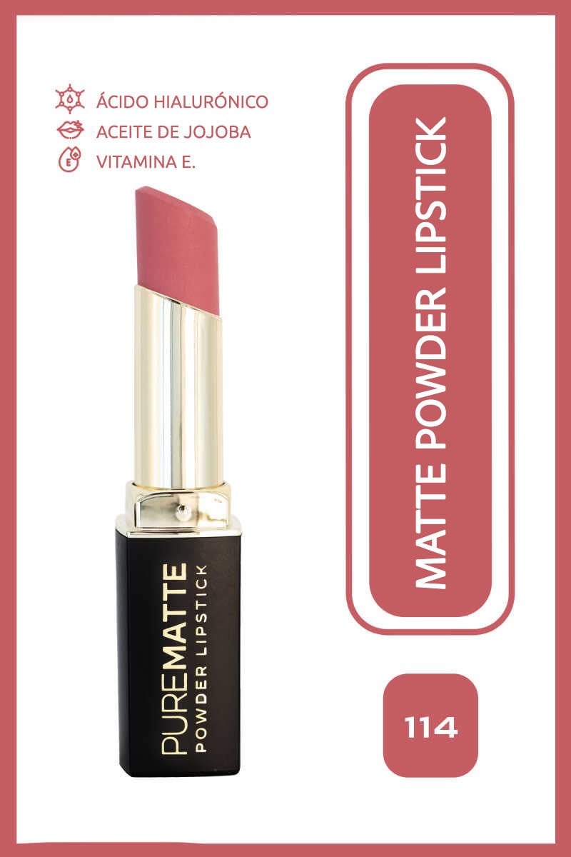 Pure Matte Powder Lipstick - Barra de labios ultra mate efecto polvo