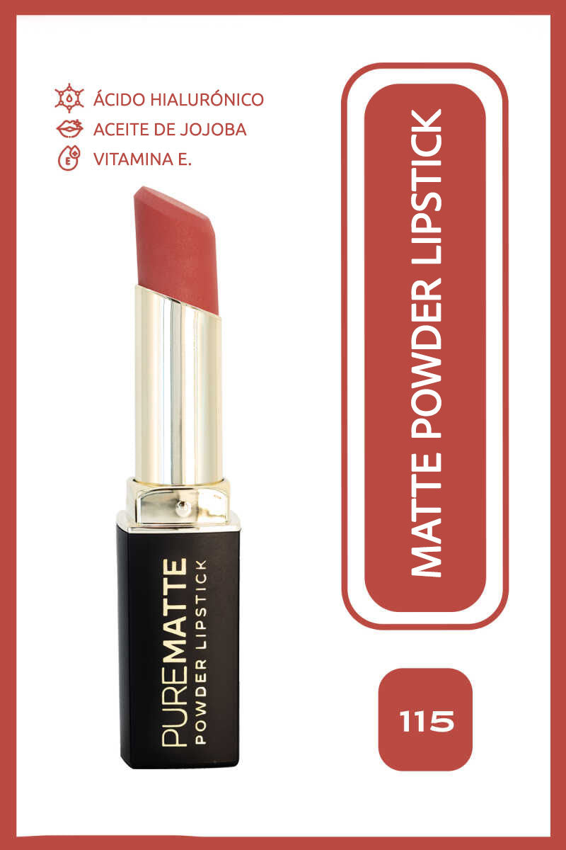 Pure Matte Powder Lipstick - Barra de labios ultra mate efecto polvo