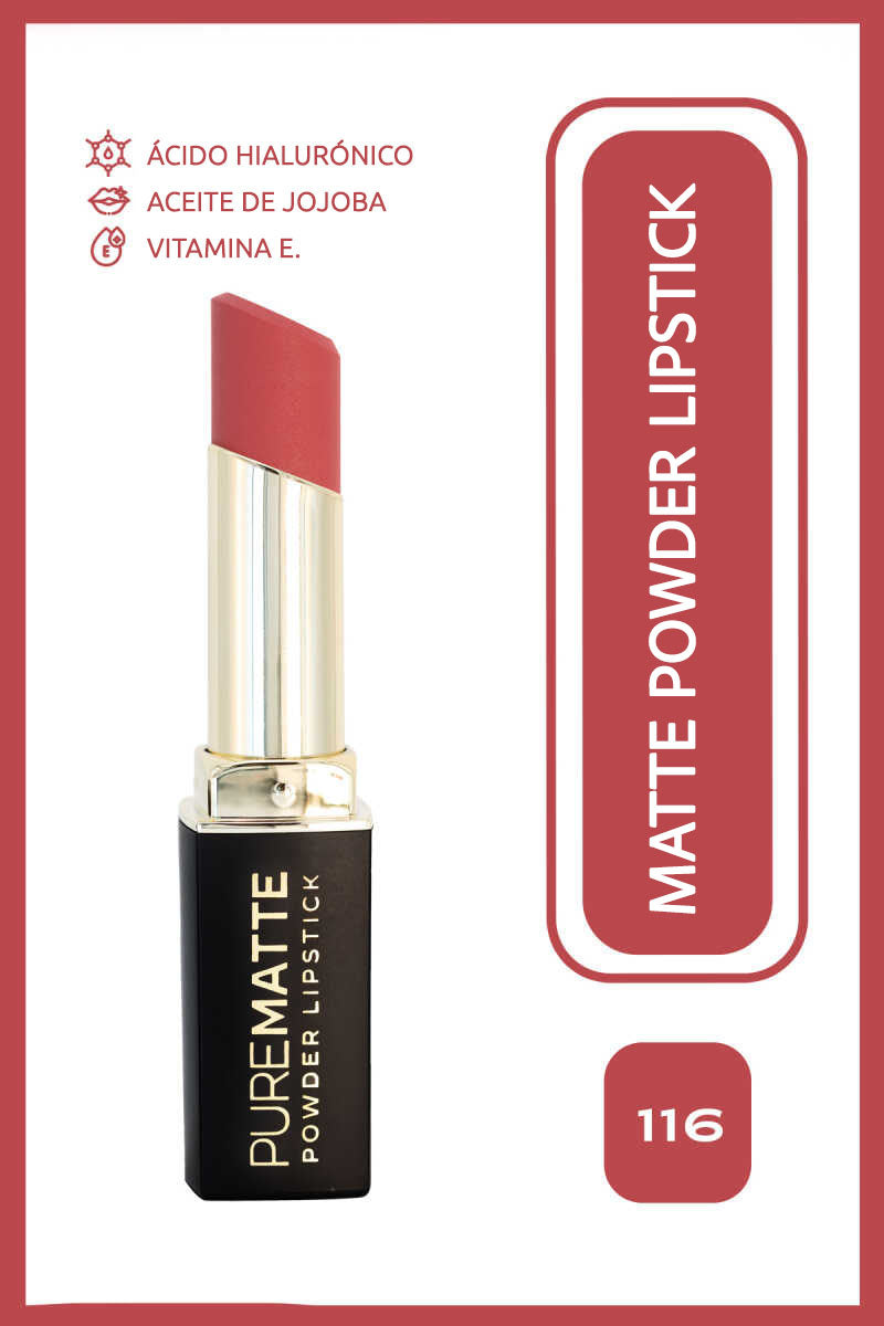 Pure Matte Powder Lipstick - Barra de labios ultra mate efecto polvo