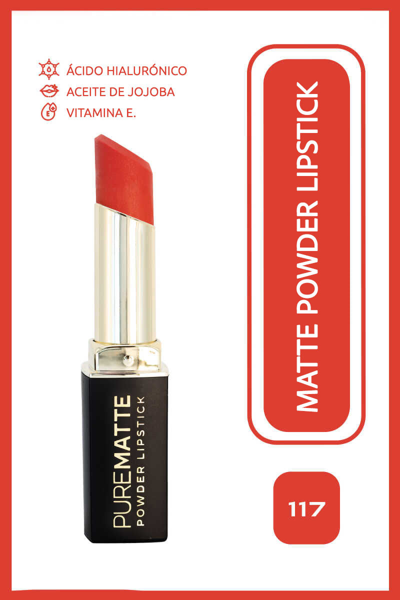 Pure Matte Powder Lipstick - Barra de labios ultra mate efecto polvo