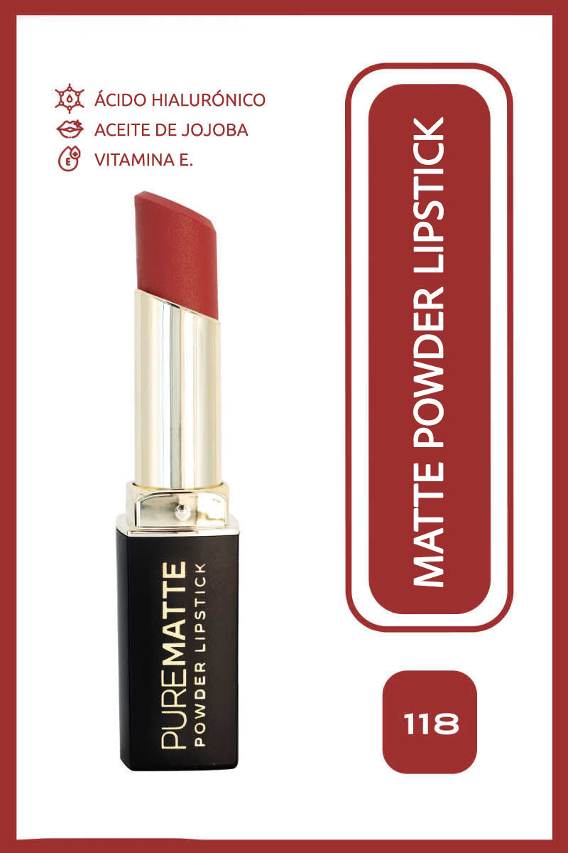 Pure Matte Powder Lipstick - Barra de labios ultra mate efecto polvo