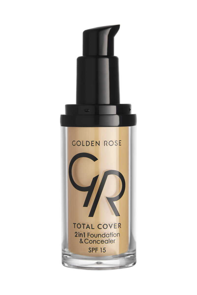 Total Cover 2in1 Foundation & Concealer – Base de maquillaje y corrector de alta cobertura