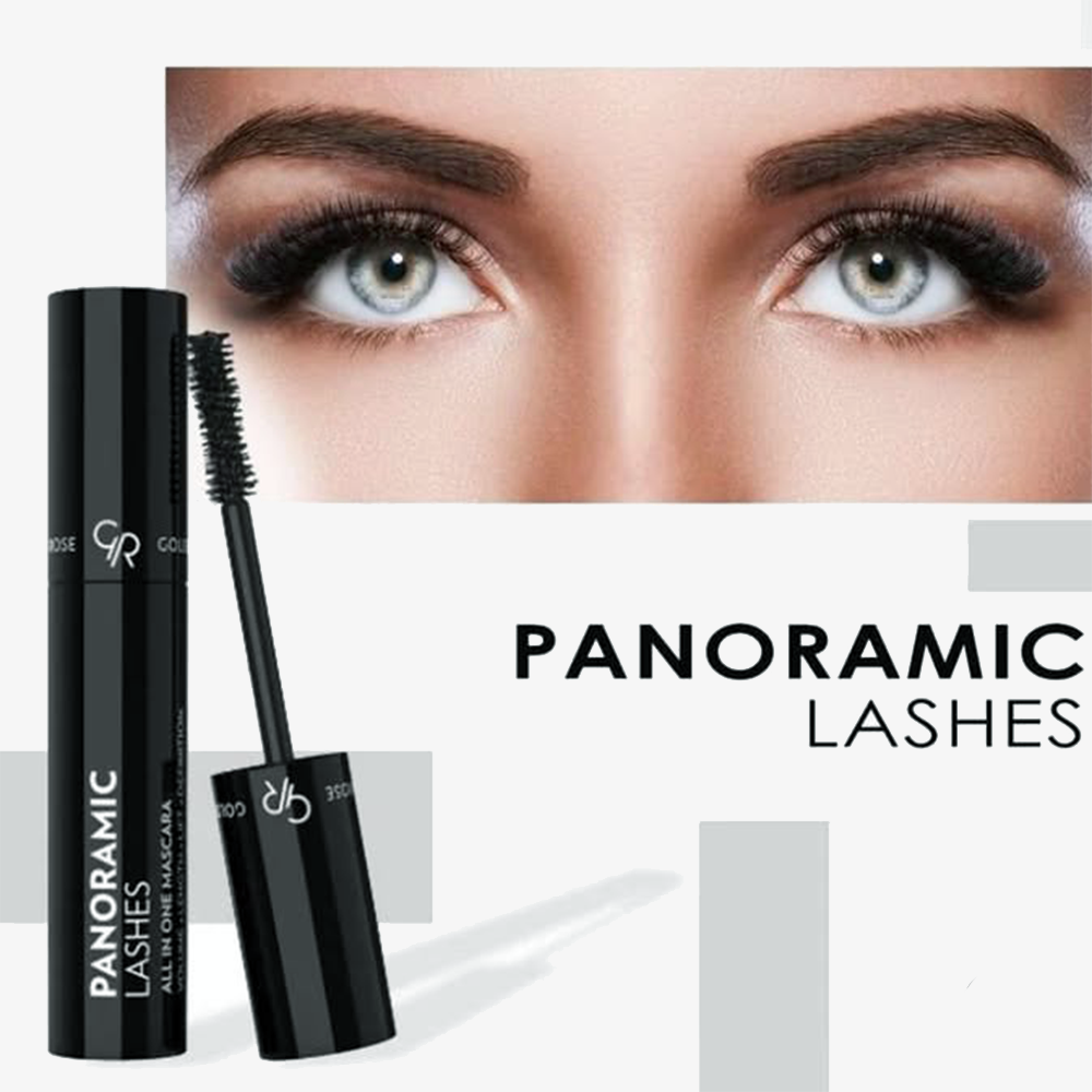 Panoramic Lashes All in One Mascara - Máscara de pestañas volumen, longitud y curvatura.
