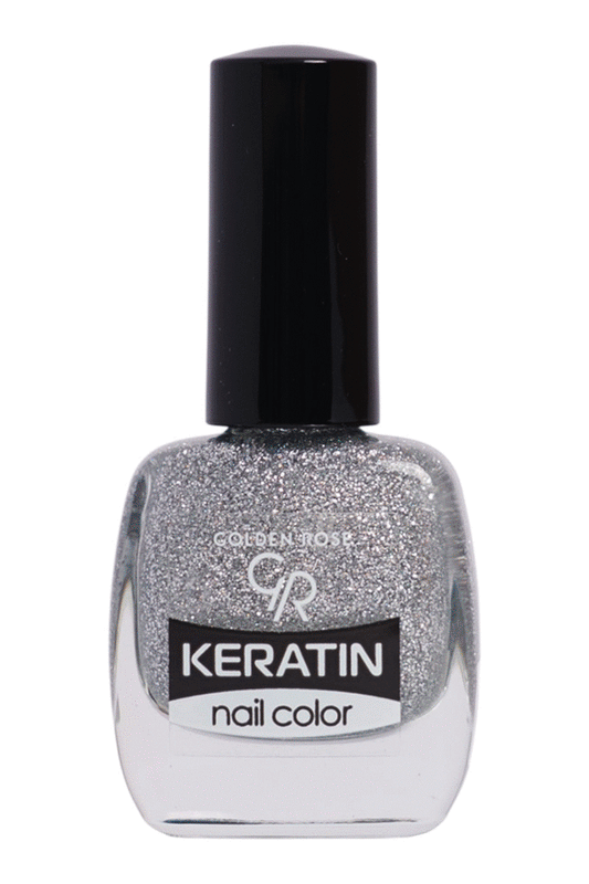 Keratin Nail Color Glitter - Esmalte de uñas con glitter y queratina / Nº(401→415)