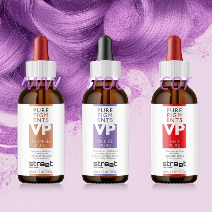 Belma kosmetik- Pack Pure Pigment - Violet Pure-Red pure-Copper pure-60 ml x 3