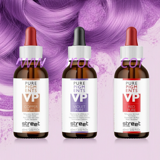 Belma kosmetik- Pack Pure Pigment - Violet Pure-Red pure-Copper pure-60 ml x 3