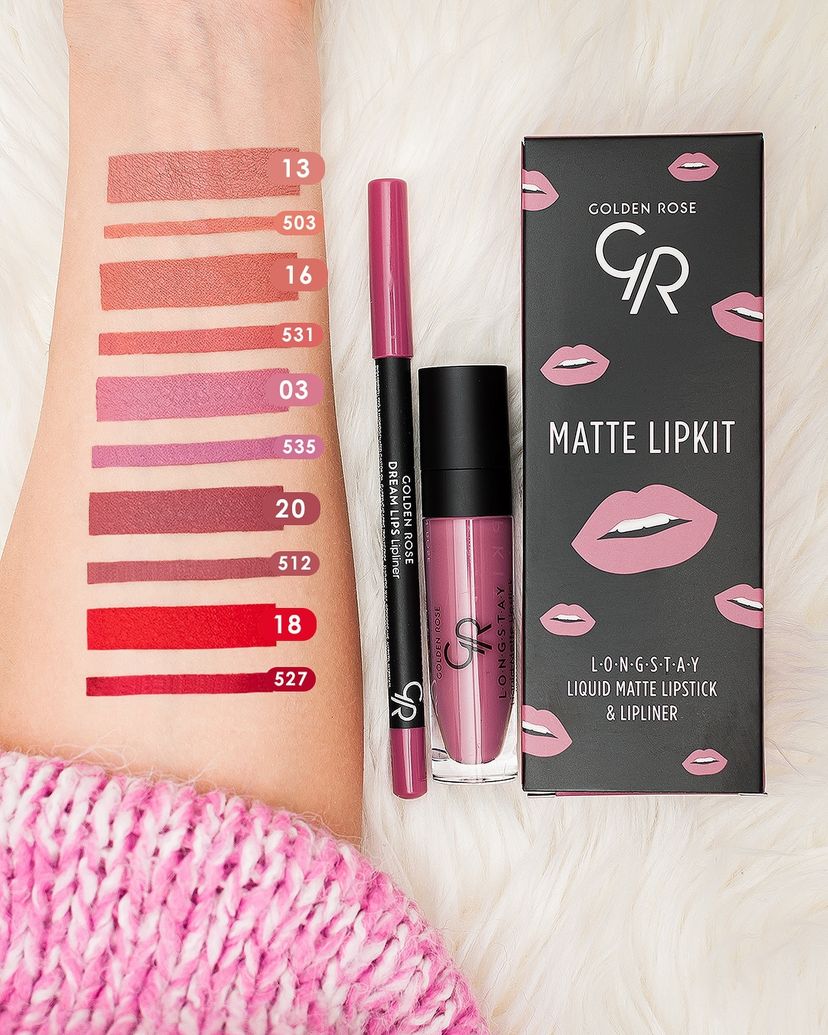 Matte Lip Kit - Labial líquido mate + perfilador de labios