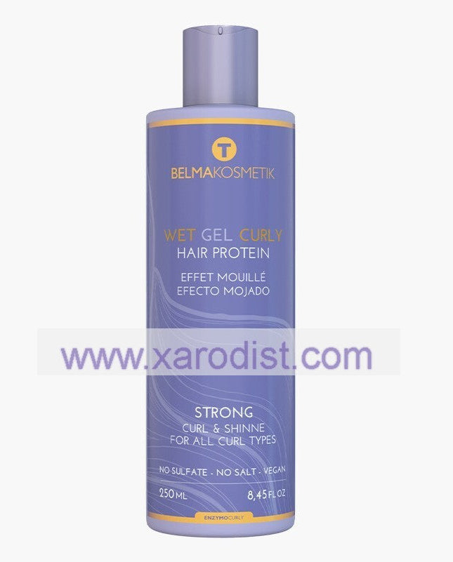 Belma kosmetik-Enzymo Curly - Wet Gel Curly-Efecto mojado 250 ml