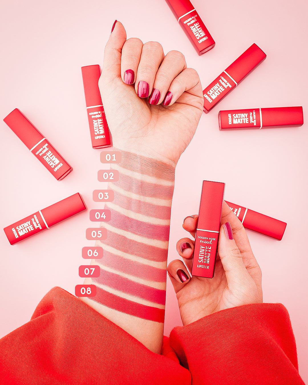 Mood Satiny Matte Lipstick - Barra de labios mate satinada