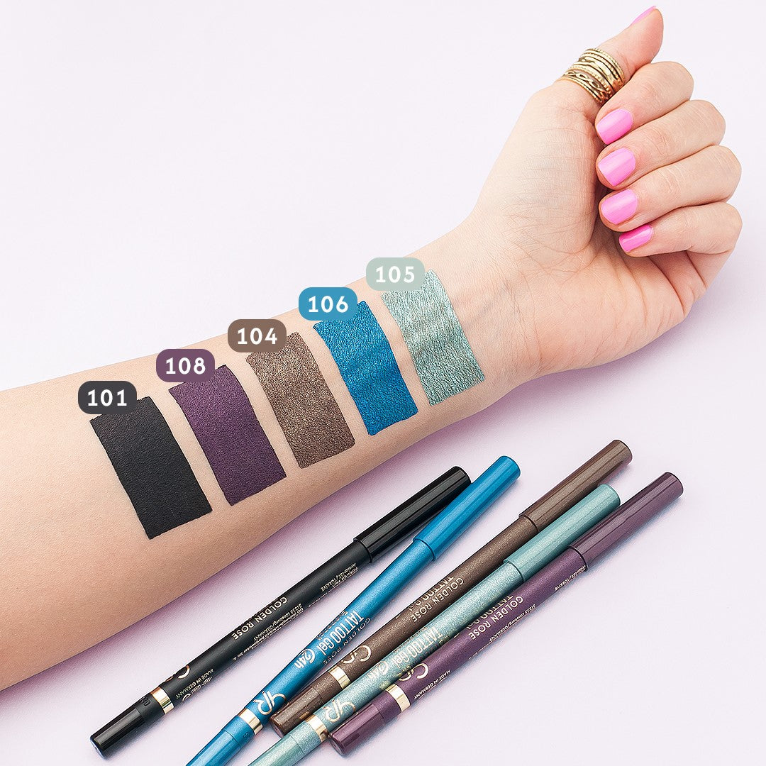 Tattoo Gel Eyepencil – Lápiz de ojos en gel de larga duración.
