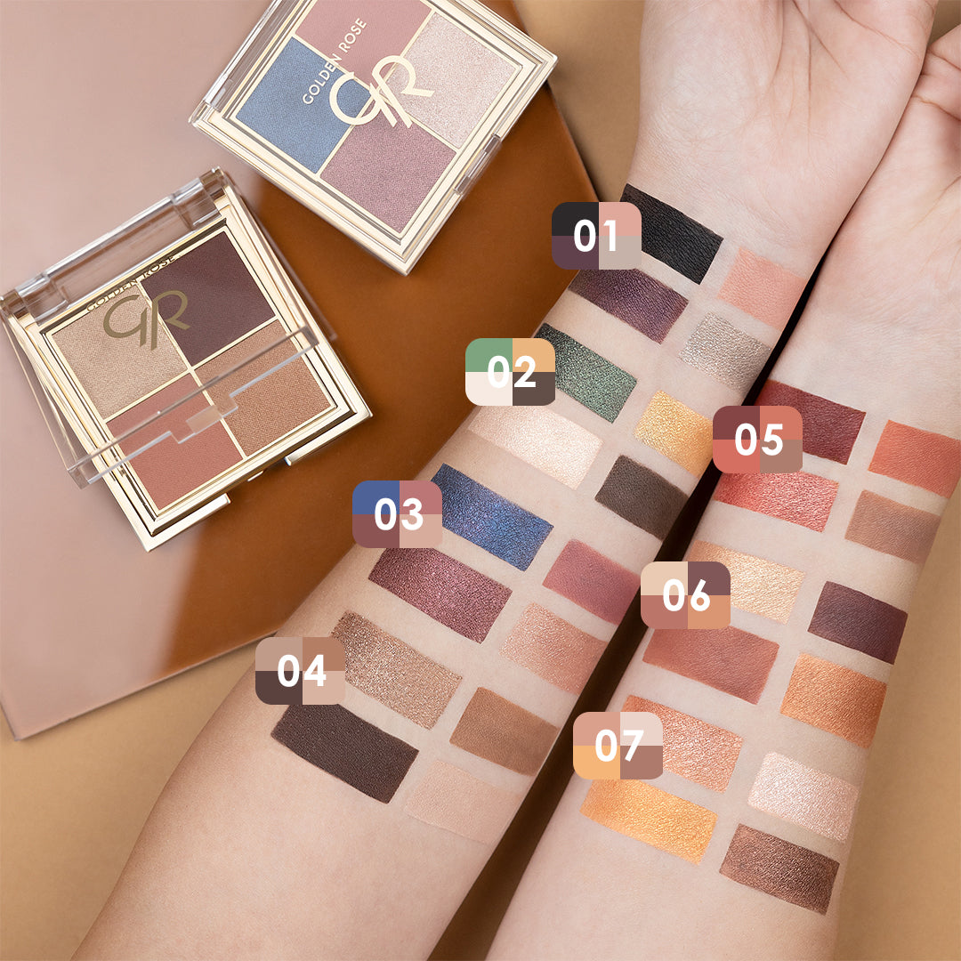 Quattro Eyeshadow Palette - Paleta de sombras de ojos de 4 tonos
