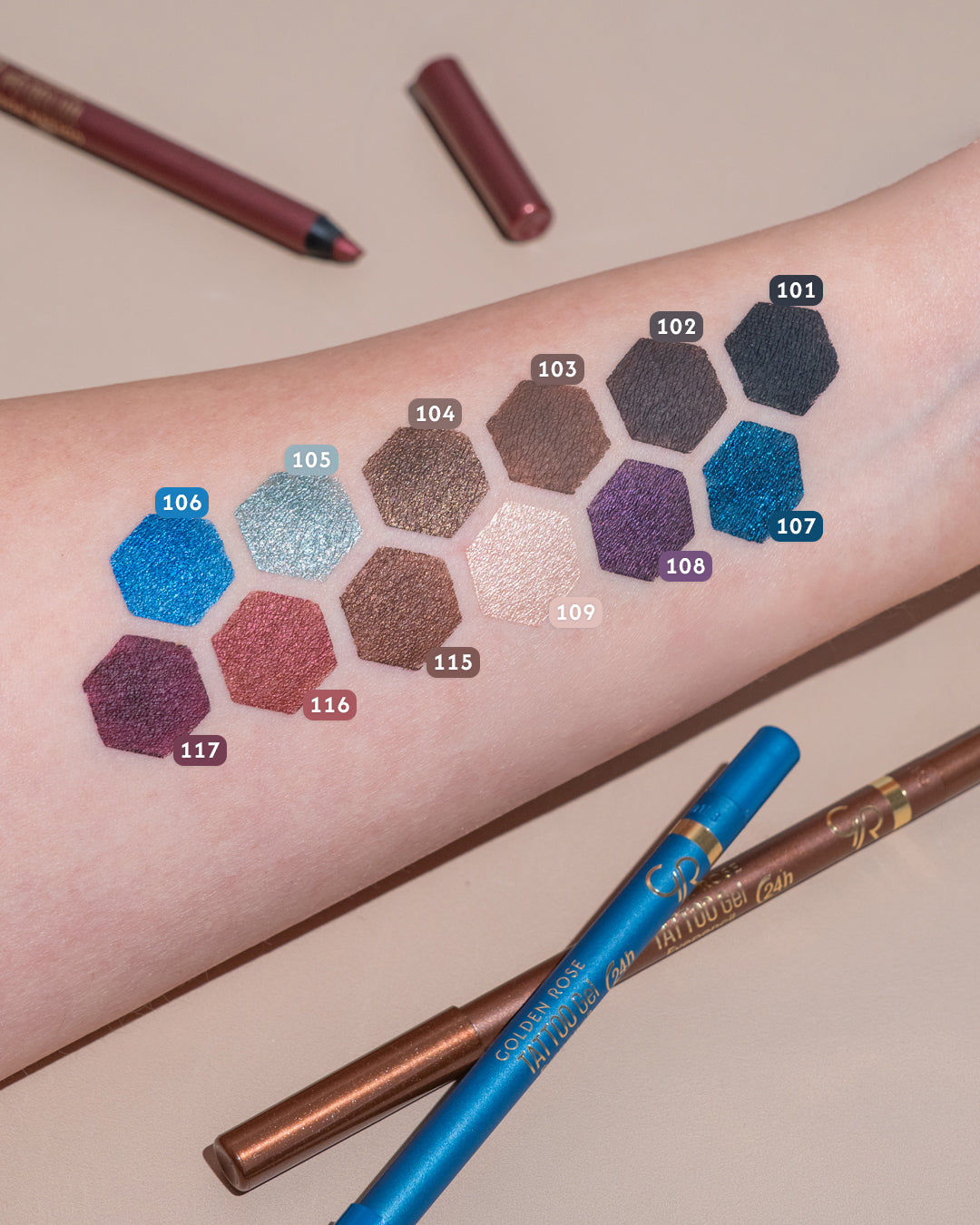 Tattoo Gel Eyepencil – Lápiz de ojos en gel de larga duración.