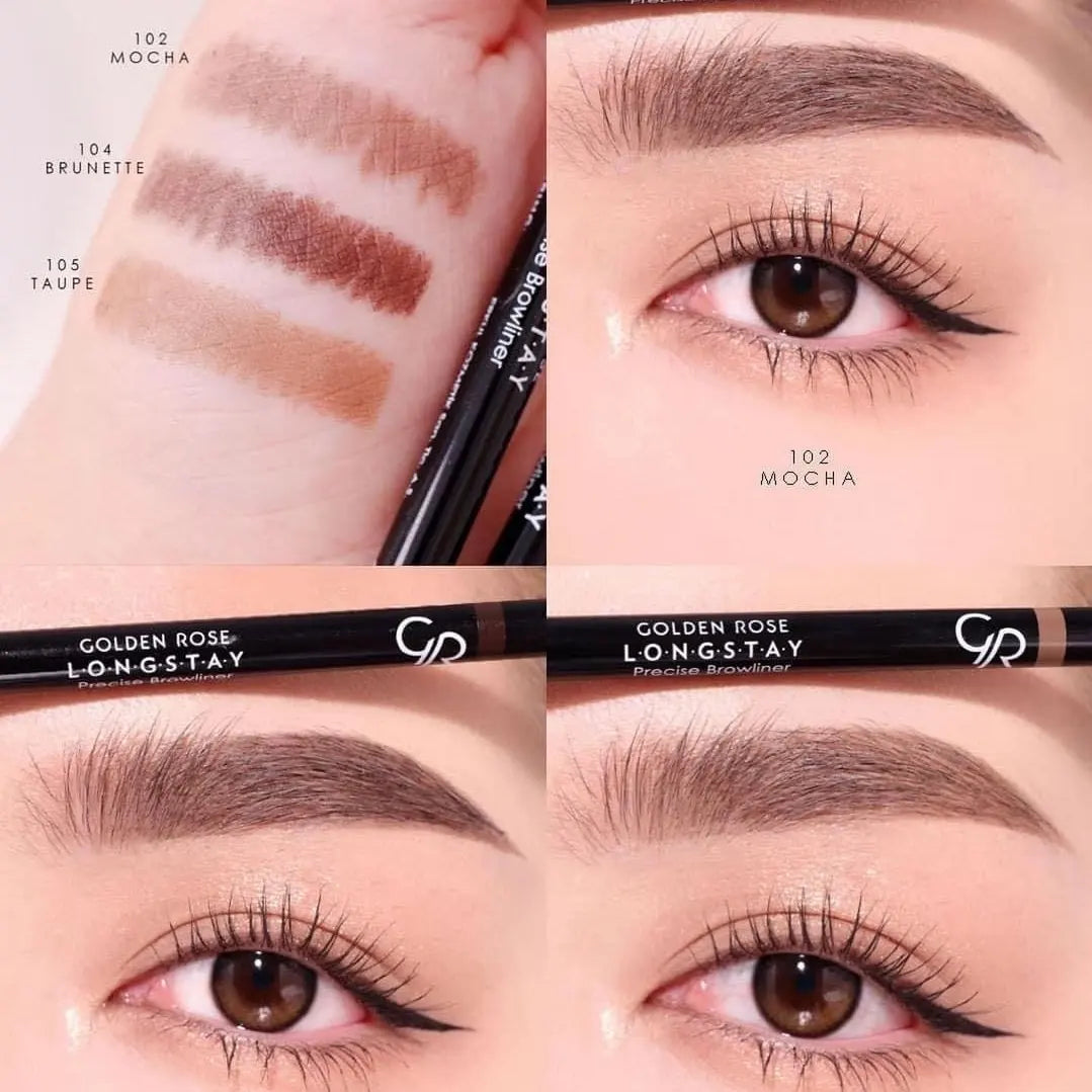 Longstay Precise Browliner – Lápiz retráctil de precisión para cejas.