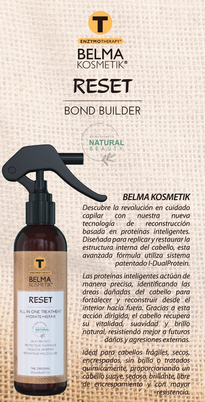 Belma kosmetik- Duo mantenimiento home- Champú argan 250 ml + Mascarilla argan 250 ml + Reset  all-in-one 100ml de regalo