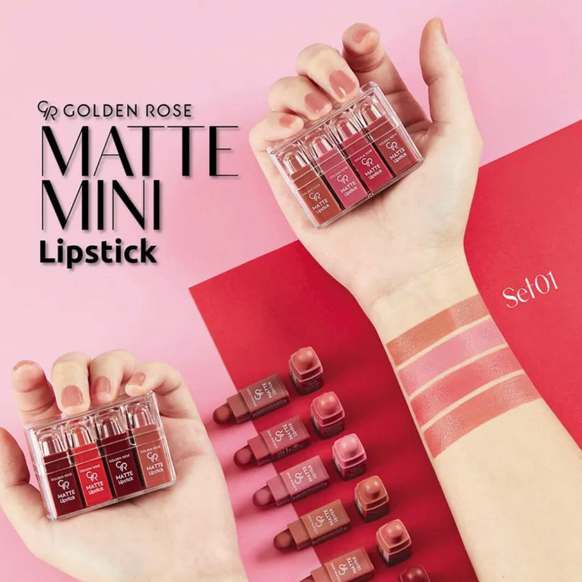 Matte Lipstick Mini Set - Set de 4 mini labiales mate