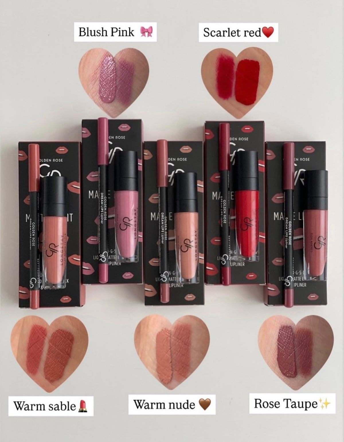 Matte Lip Kit - Labial líquido mate + perfilador de labios