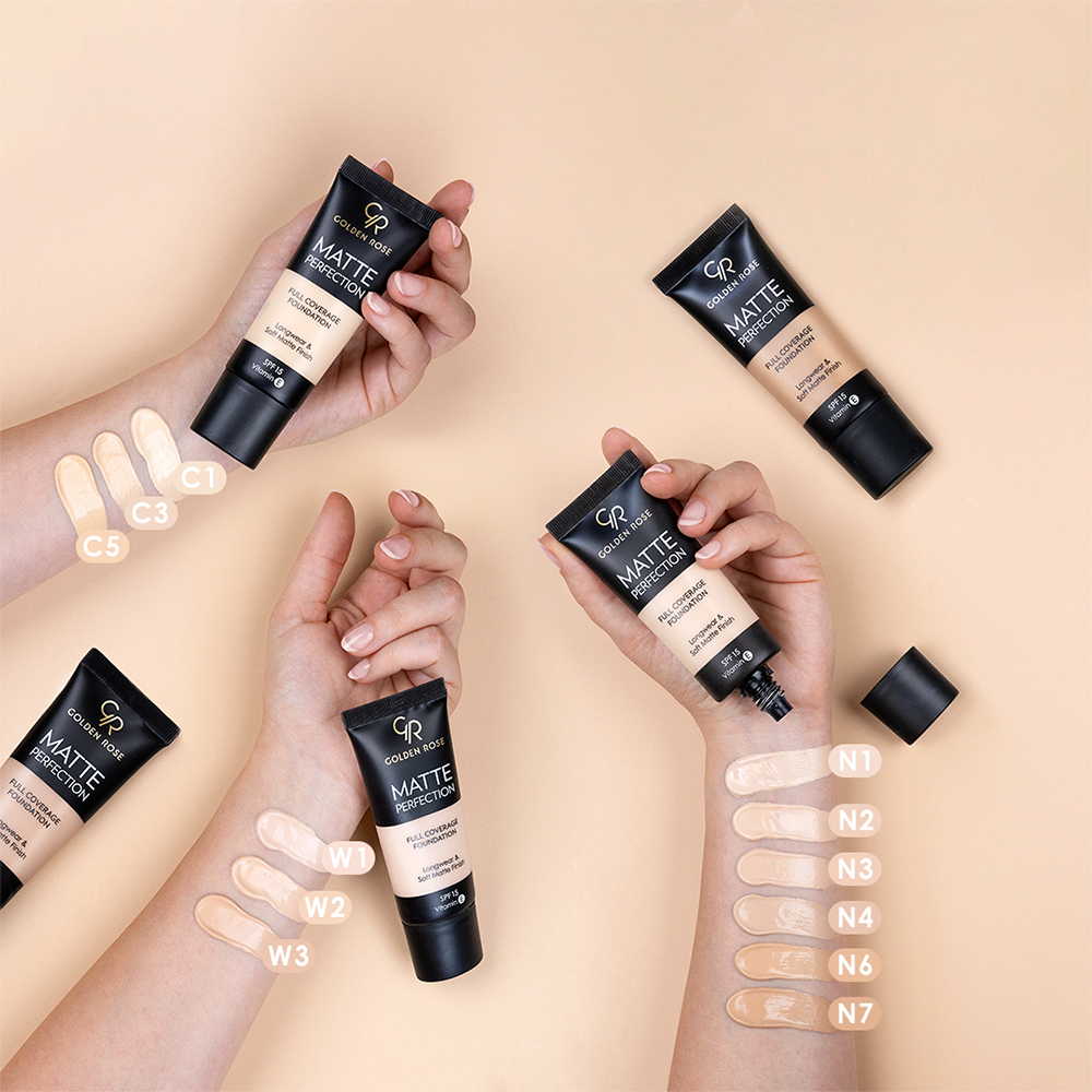 Matte Perfection Full Coverage Foundation – Base de maquillaje de alta cobertura