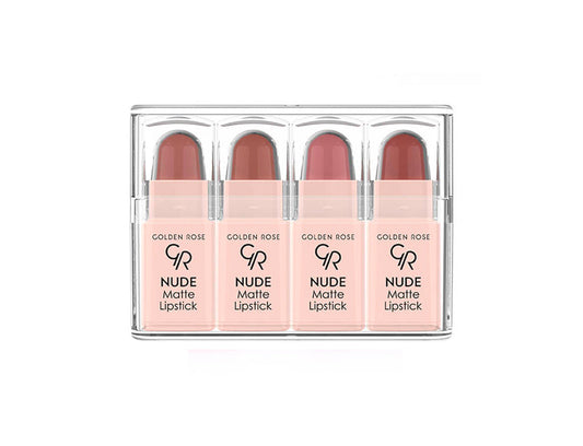 Nude Matte Lipstick Mini - Set de mini labiales nude mate