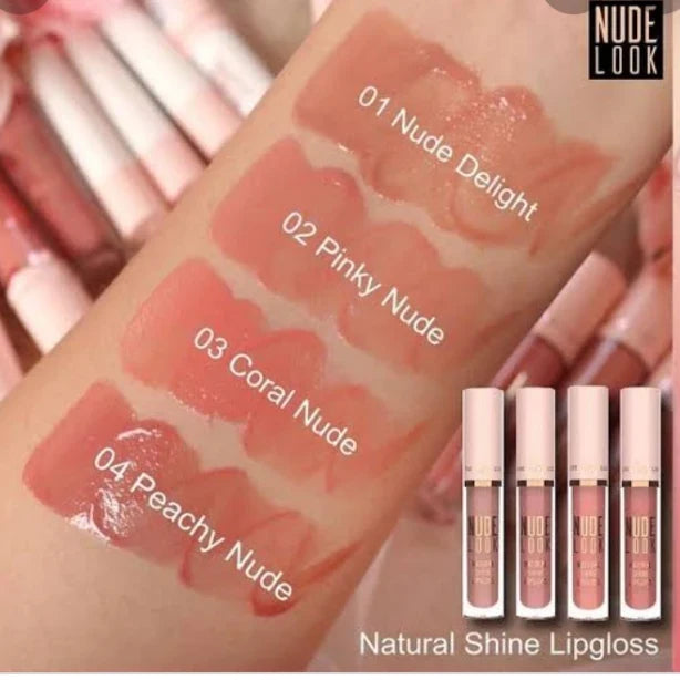 Nude Look Natural Shine Lip Gloss - Brillo de labios nude