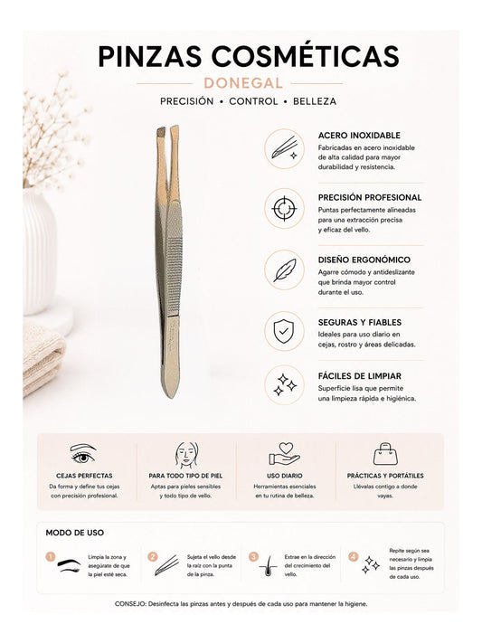 Pinzas para Cejas – Precisión Profesional