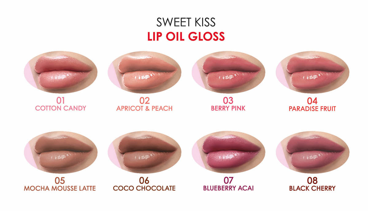 Sweet Kiss Lip Oil Gloss - Brillo de labios nutritivo