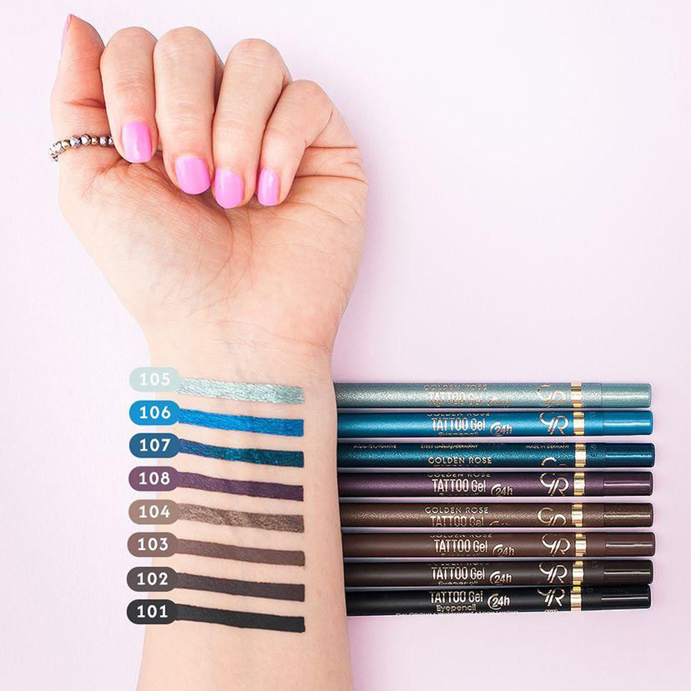 Tattoo Gel Eyepencil – Lápiz de ojos en gel de larga duración.