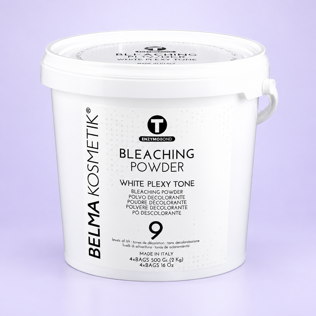 Belma kosmetik-Polvo decolorante 9 tonos-Bleaching Powder Wite Plexi