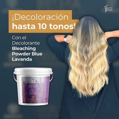 Pols decolorant 9 tons-Bleaching Powder Blue Lavanda