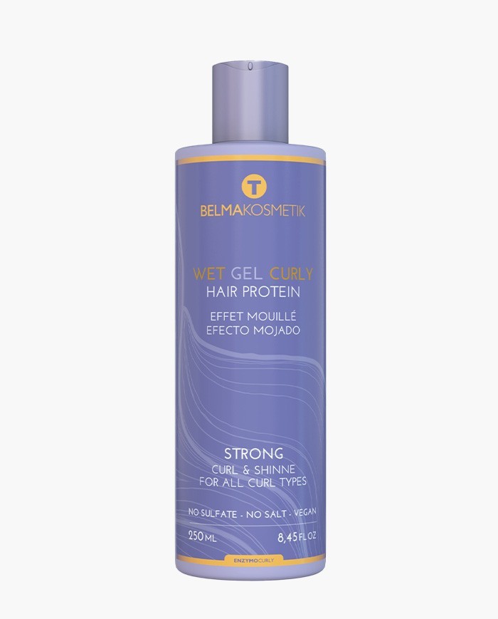 Belma kosmetik-Enzymo Curly - Wet Gel Curly-Efecte mullat 250 ml
