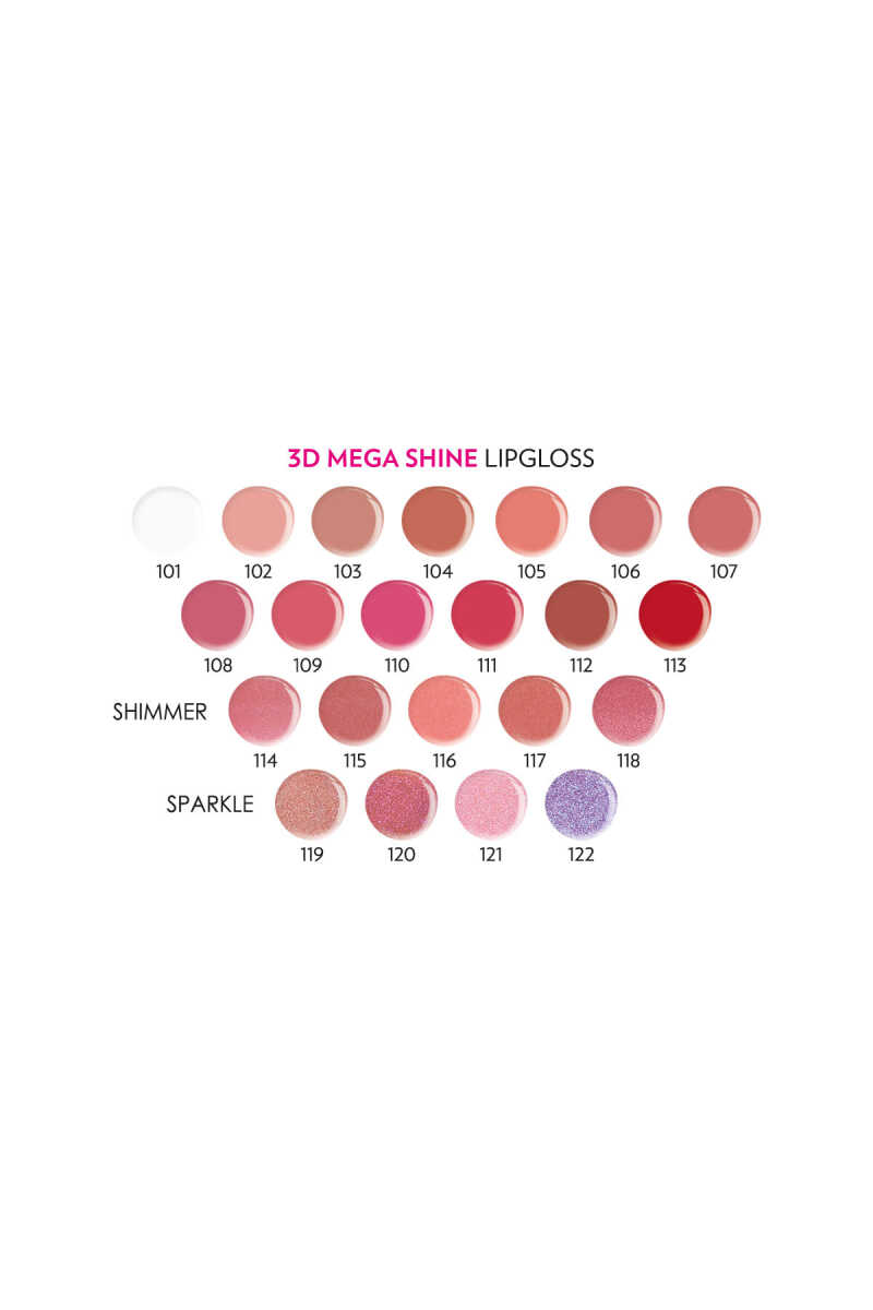 3D Mega Shine Lip Gloss - Brillo de labios efecto glass shine