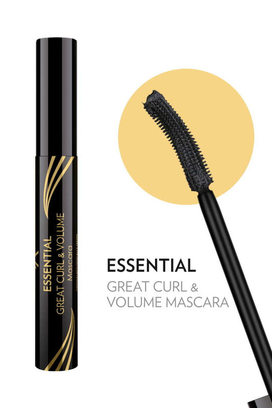 Essential Great Curl and Volume Mascara - Máscara de pestañas volumen y efecto rizado.