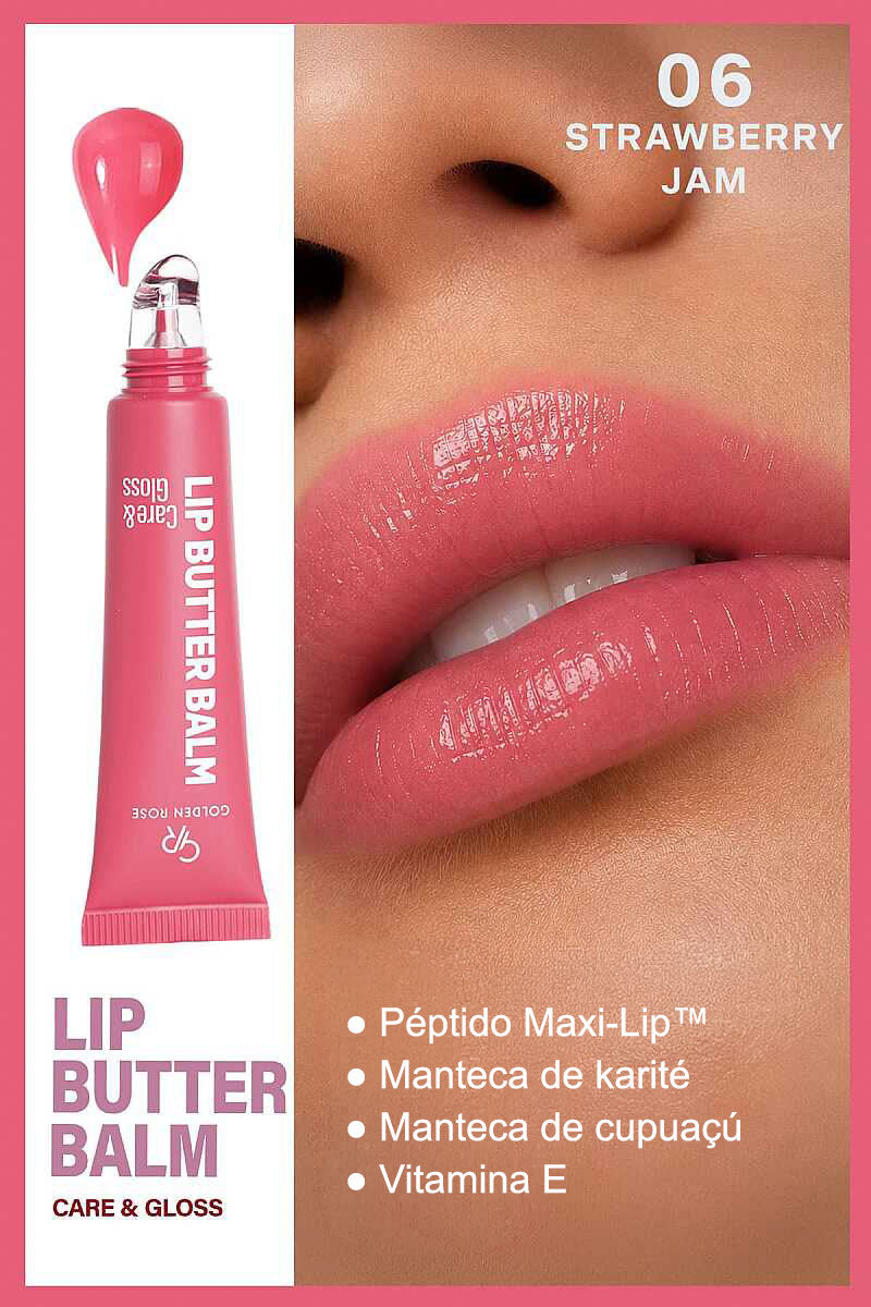 Lip Butter Balm Care&Gloss - Bálsamo labial con color