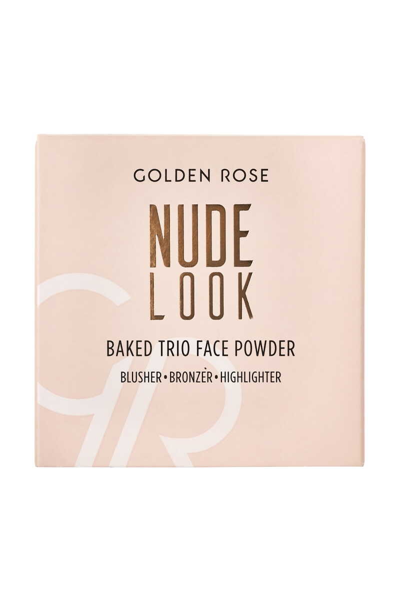 Nude Look Baked Trio Face Powder – Polvo Facial Iluminador y Bronceador