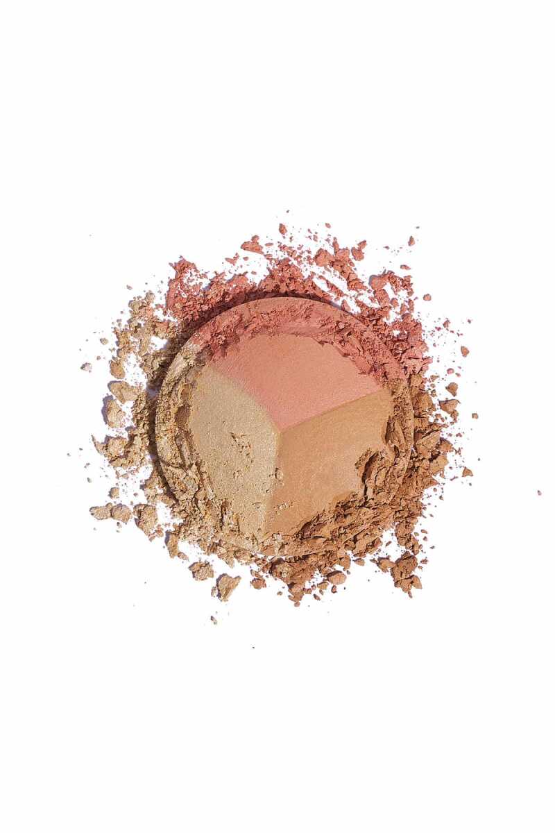 Nude Look Baked Trio Face Powder – Polvo Facial Iluminador y Bronceador